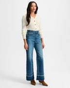 Veronica Beard Taylor Wide-Leg Jean - City Blast