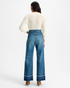 Veronica Beard Taylor Wide-Leg Jean - City Blast