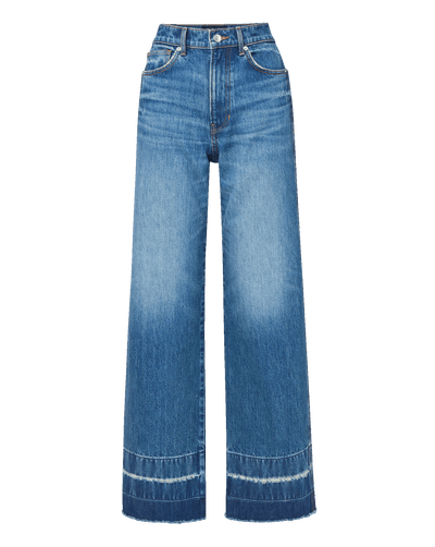 Veronica Beard Taylor Wide-Leg Jean - City Blast