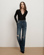 Veronica Beard Dylan Straight-Leg Jean - City Lights