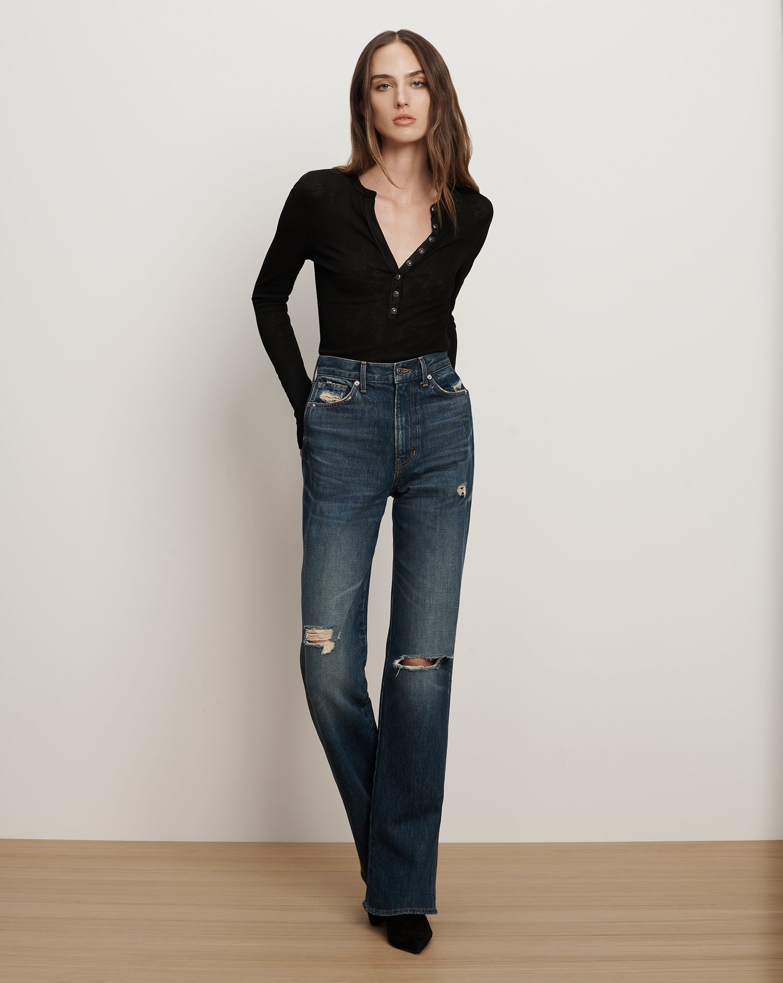 Veronica Beard Dylan Straight-Leg Jean - City Lights
