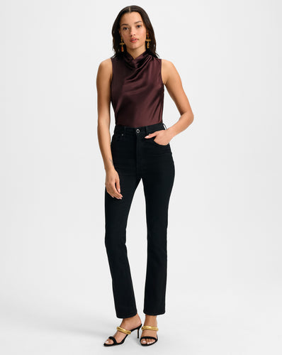 Veronica Beard Lydia Ultra-Slim Jean - Onyx