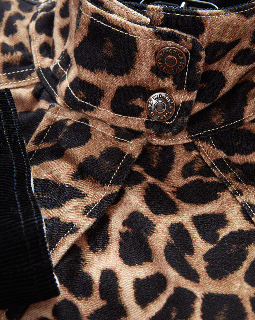 Veronica Beard Arlo Leopard Chore Jacket - Washed Leopard