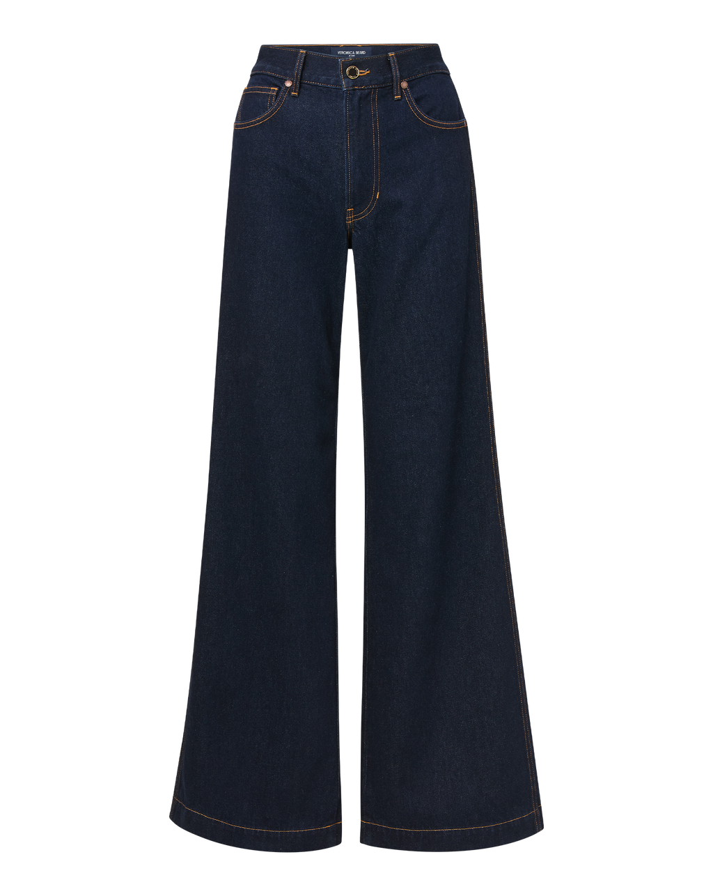 Veronica Beard Kasey Wide-Leg Jean - Indigo Rinse