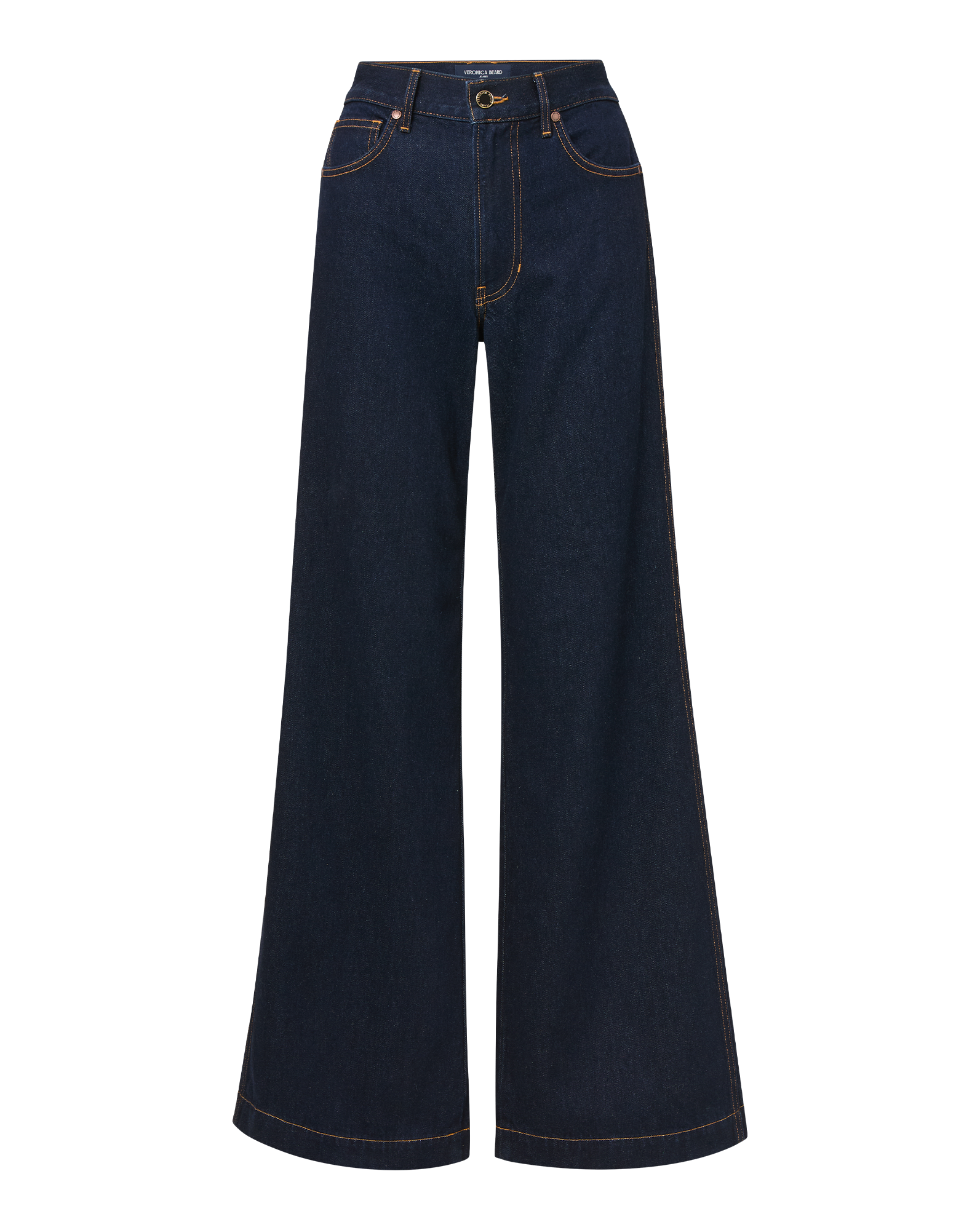 Veronica Beard Kasey Wide-Leg Jean - Indigo Rinse