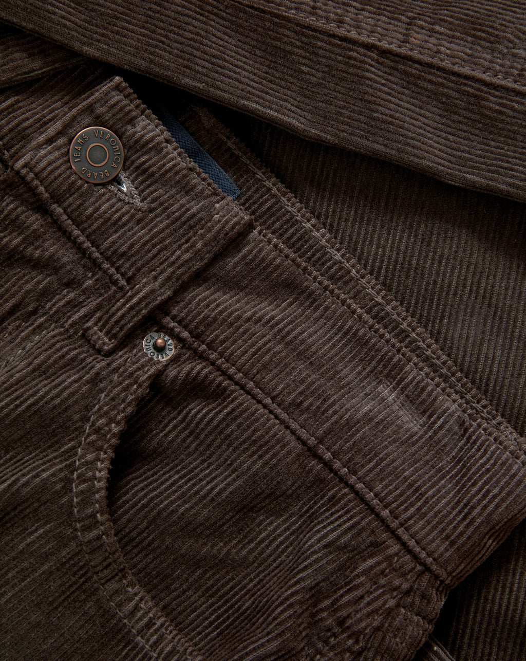Veronica Beard Taylor Corduroy Wide-Leg Pant - Dark Umber
