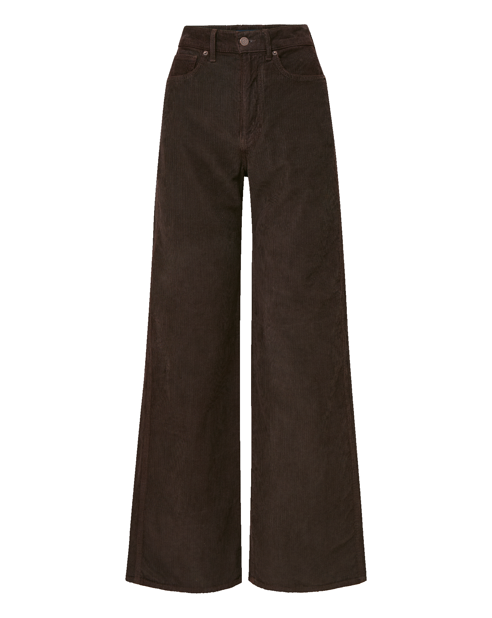Veronica Beard Taylor Corduroy Wide-Leg Pant - Dark Umber