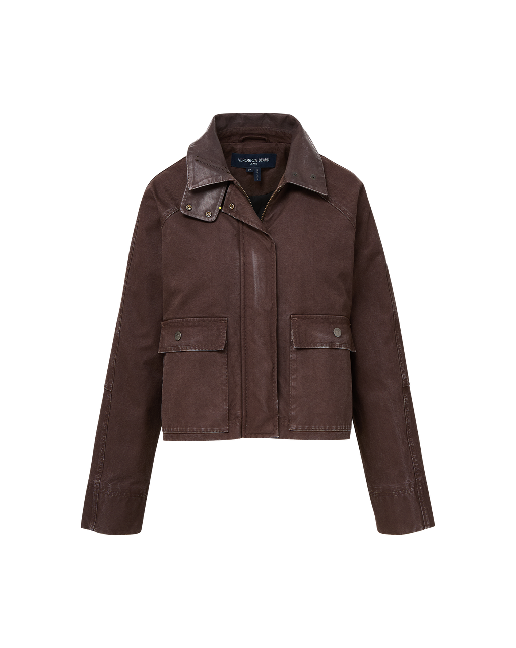 Veronica Beard Arlo Canvas Chore Jacket - Dark Umber