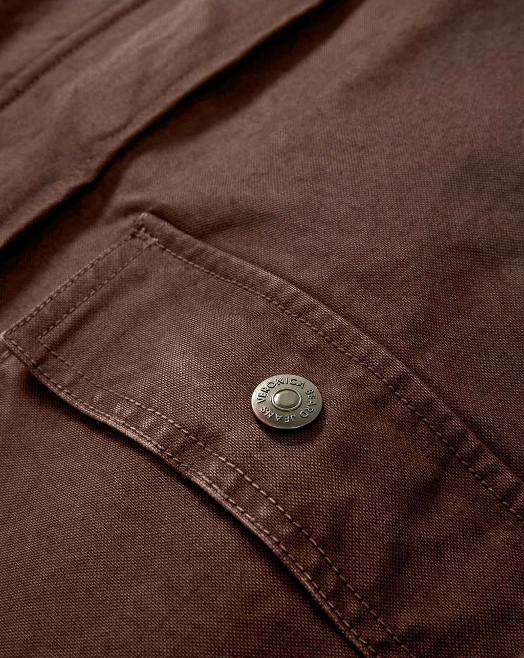 Veronica Beard Arlo Canvas Chore Jacket - Dark Umber