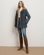 Veronica Beard Donna Sherpa Denim Jacket - City Lights