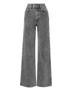Veronica Beard Taylor Wide-Leg Jean - Volcanic Dust