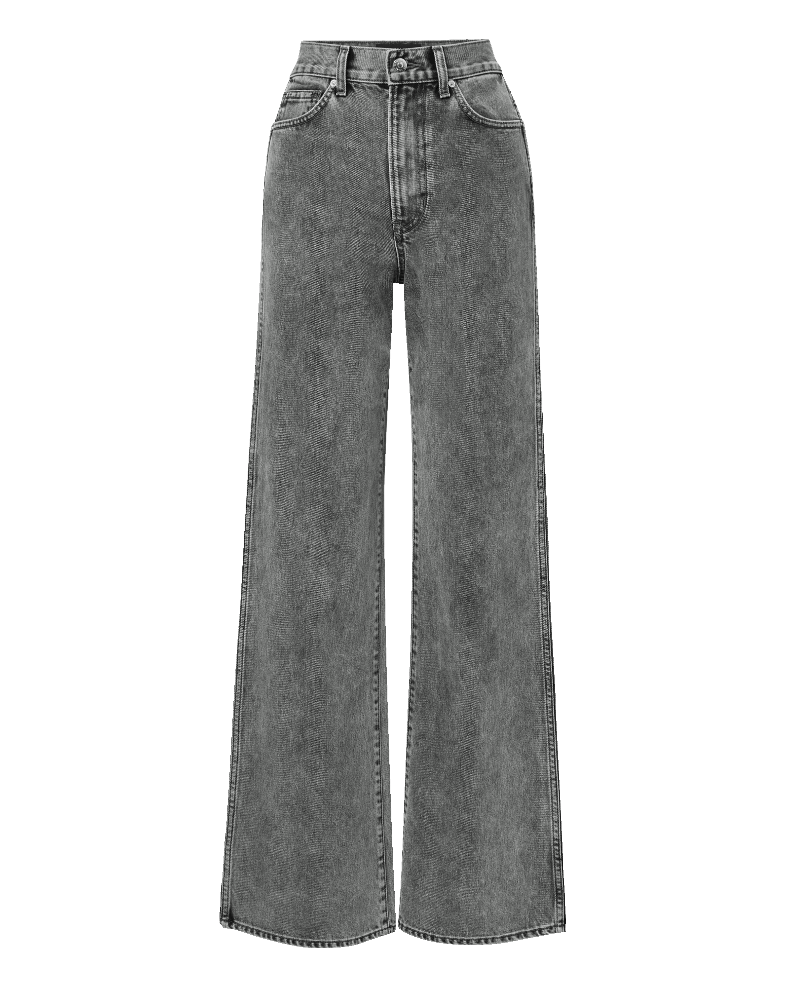 Veronica Beard Taylor Wide-Leg Jean - Volcanic Dust