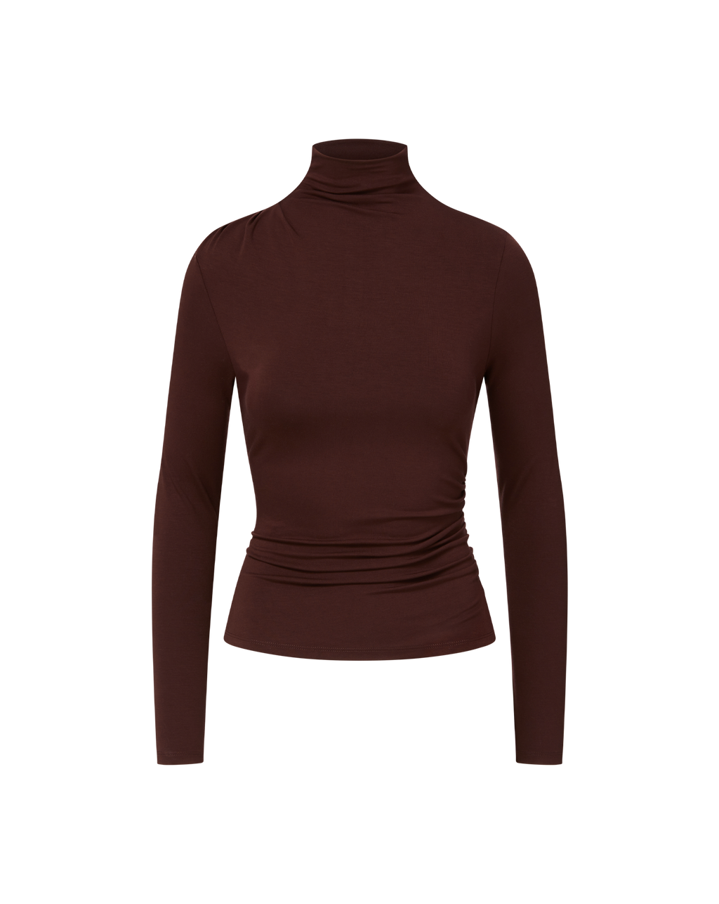 Veronica Beard Mylie Mock-Neck Top Raisin