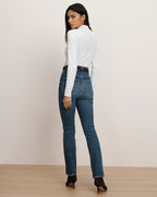 Veronica Beard Nate Mock-Neck Top - White