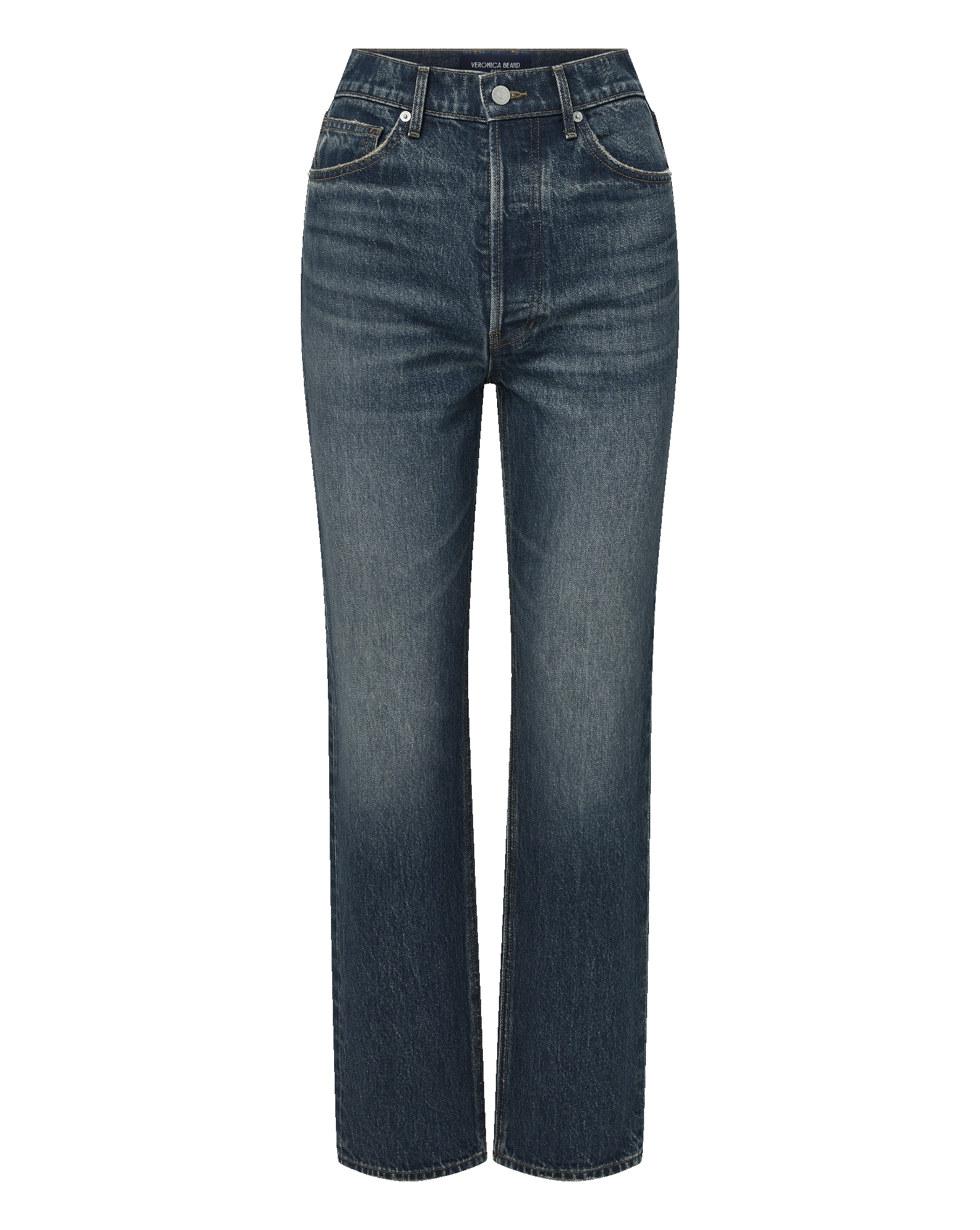Veronica Beard Crosbie Slim Wide-Leg Jean - City Lights