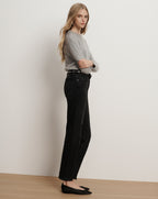 Veronica Beard Leah Straight-Leg Jean - Washed Onyx