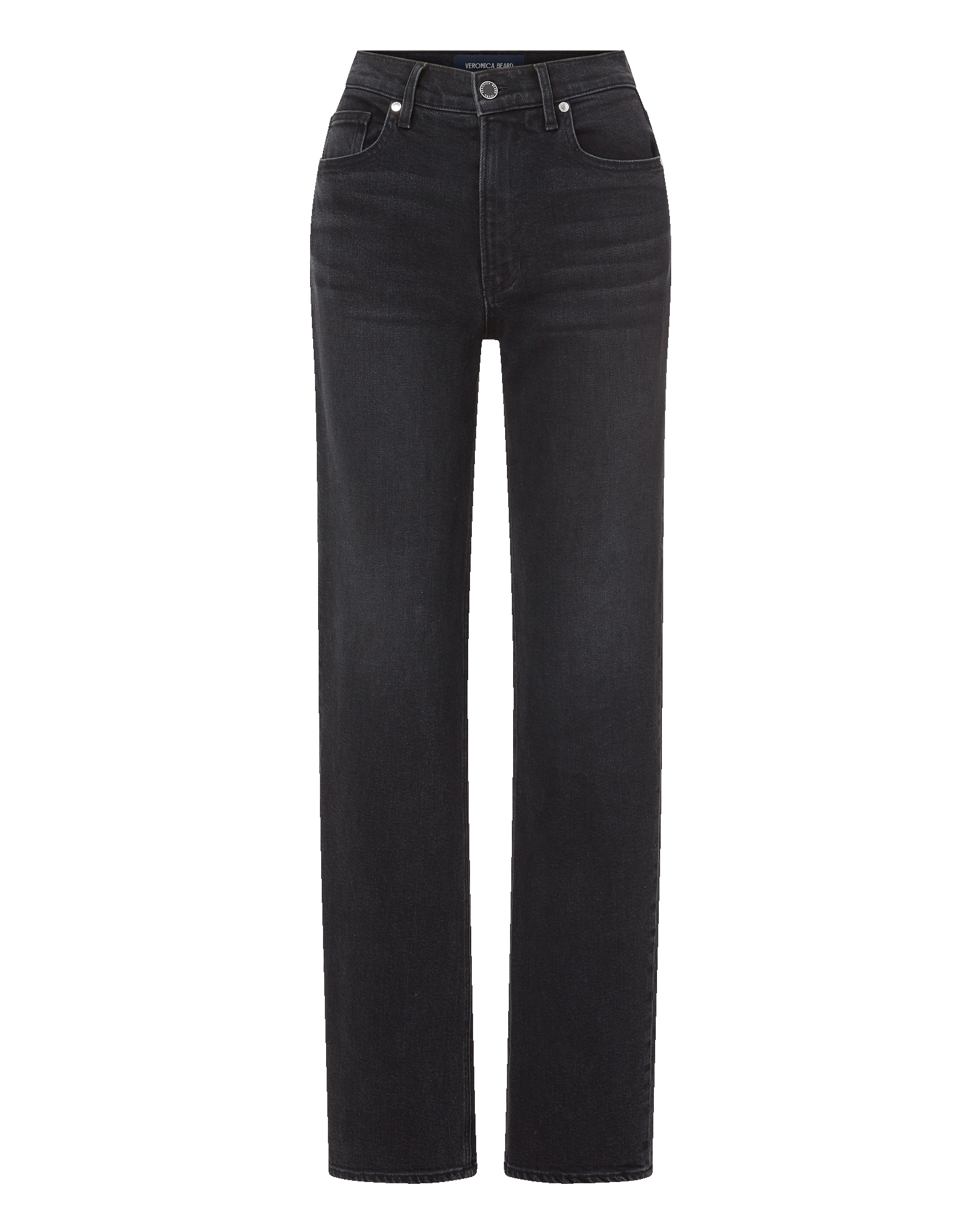 Veronica Beard Leah Straight-Leg Jean - Washed Onyx