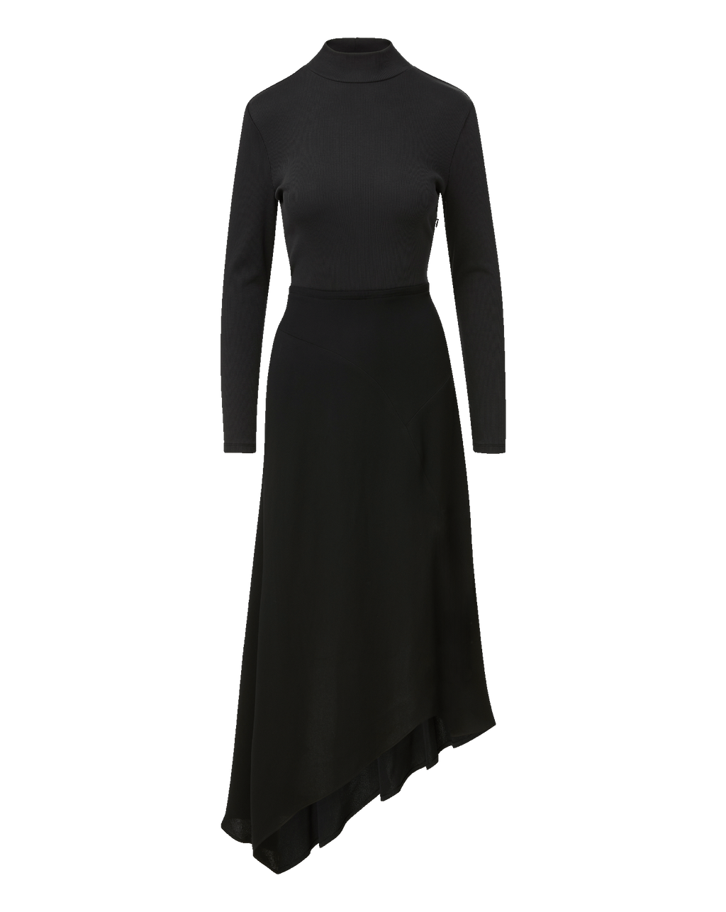 Veronica Beard Thalissa Handkerchief Dress Black