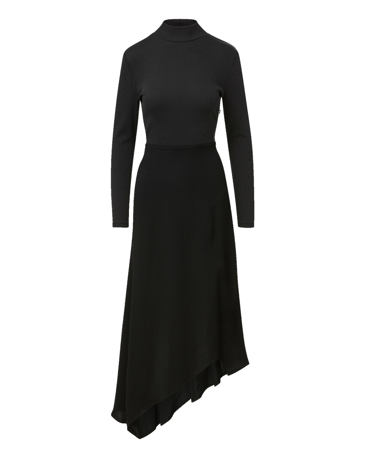 Veronica Beard Thalissa Handkerchief Dress Black