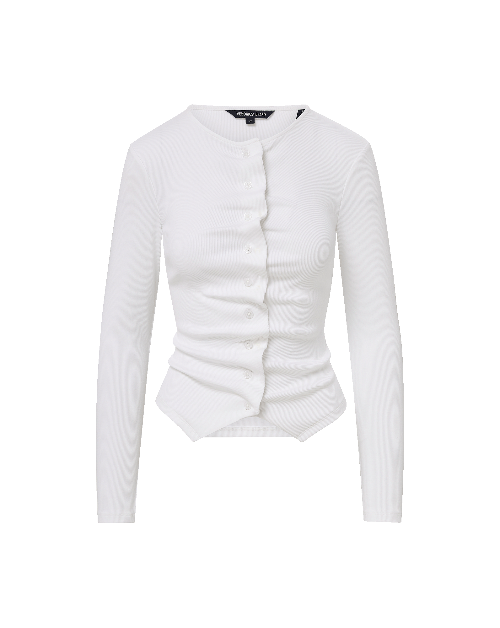 Veronica Beard Jasminah Button-Front Top - White