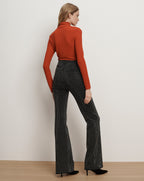 Veronica Beard Wyeth Turtleneck Top - Carnelian Red
