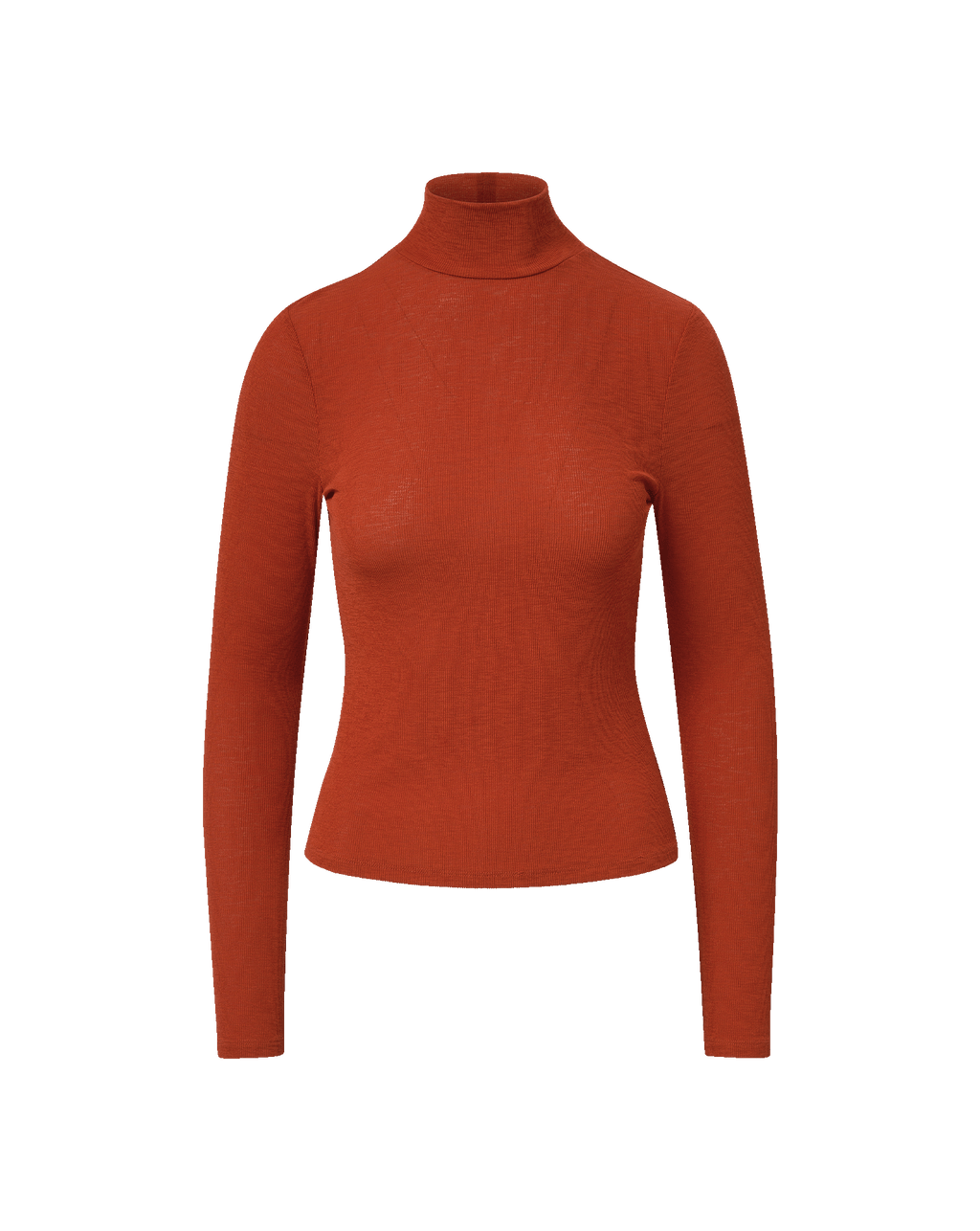 Veronica Beard Wyeth Turtleneck Top - Carnelian Red