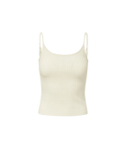 Veronica Beard Brodier Knit Tank Top - Ecru