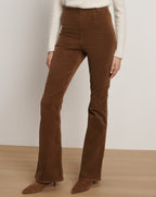 Veronica Beard Beverly Off-Duty Skinny-Flare Pant - Deep Ochre