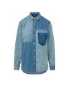 Veronica Beard Dalma Denim Button-Down Shirt - Time Travel