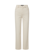 Veronica Beard Leah Straight-Leg Jean - Ecru