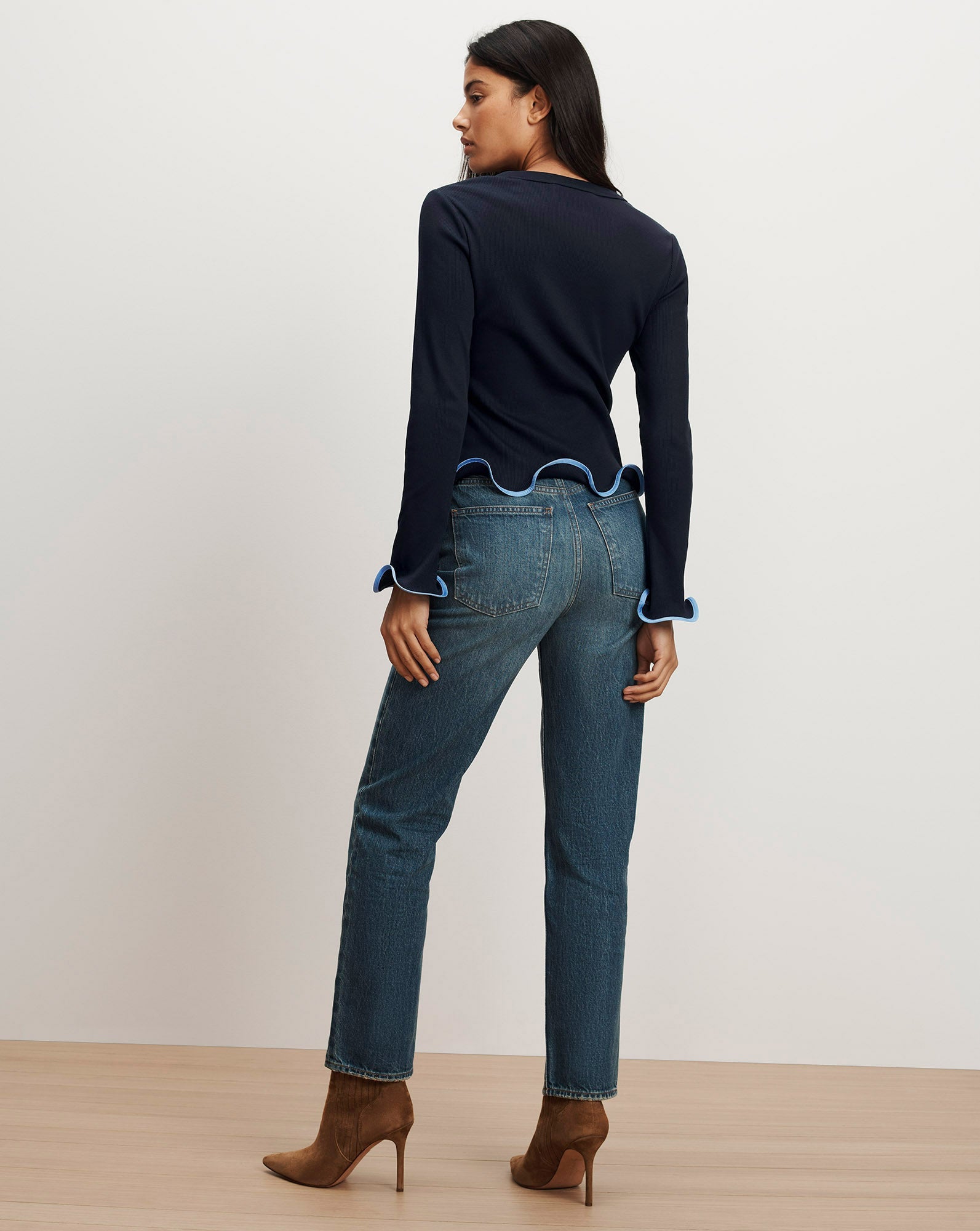 Elianne Ruffle-Trim T-Shirt