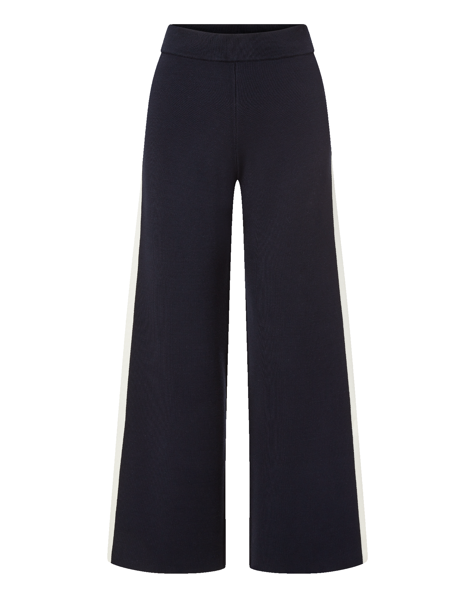 Veronica Beard Jenkins Knit Wide-Leg Pant Navy