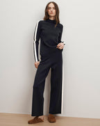 Veronica Beard Asante Knit Pullover - Navy