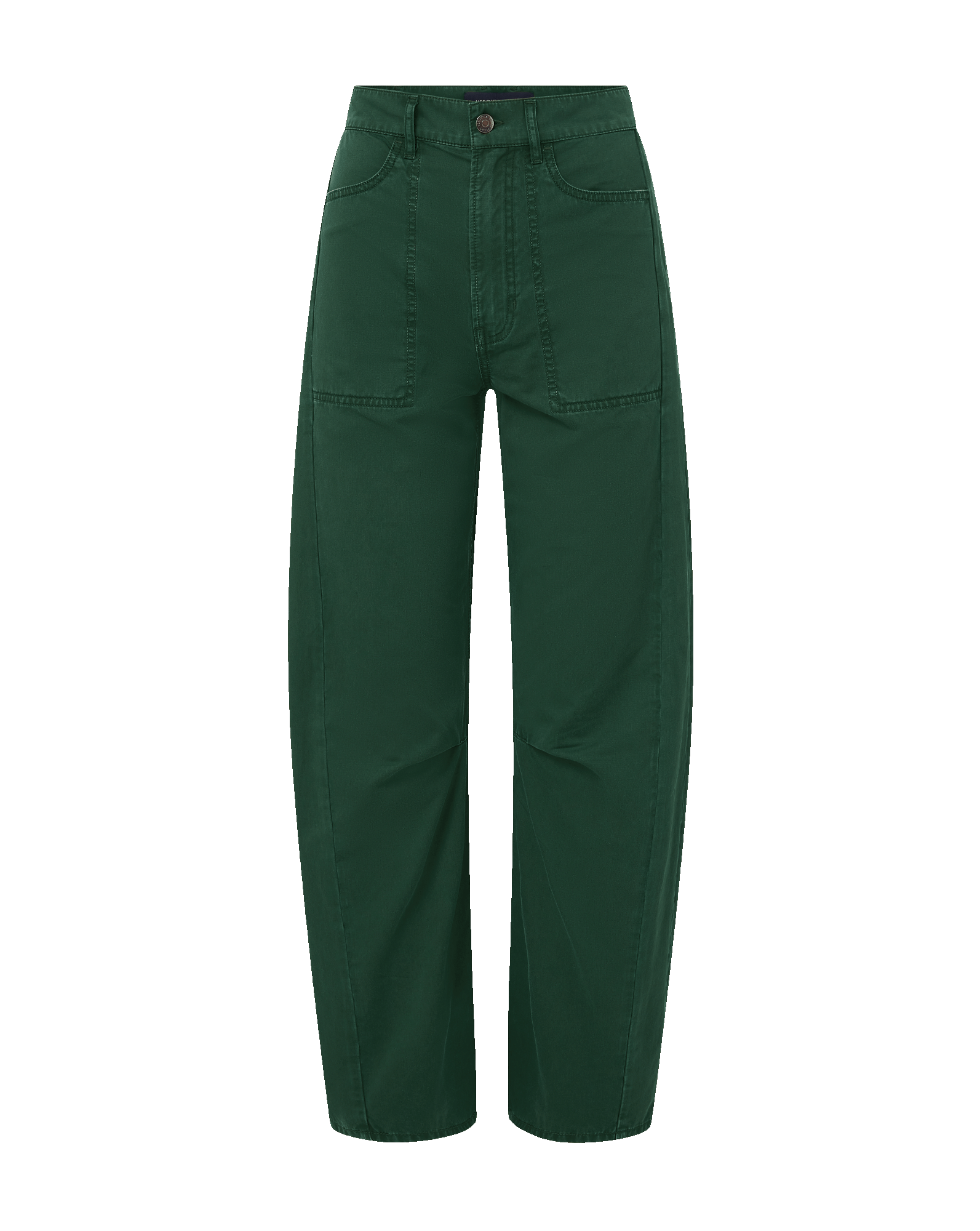 Veronica Beard Sloan Barrel Pant - Dark Hunter Green
