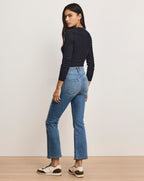 Veronica Beard Carson Kick-Flare Jean - French Kiss