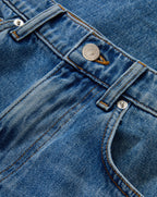 Veronica Beard Kasey Wide-Leg Jean - Bright Lakeshore