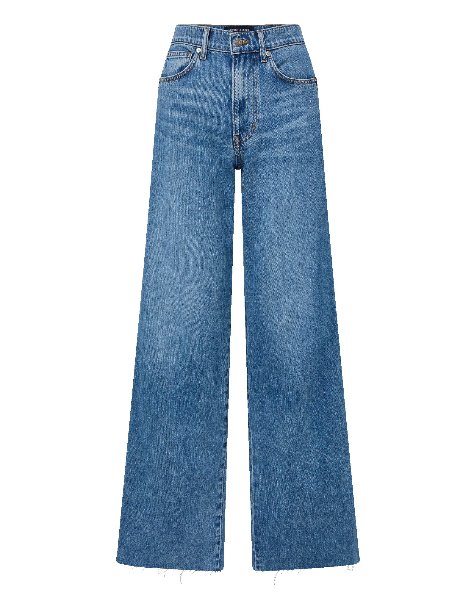 Veronica Beard Kasey Wide-Leg Jean - Bright Lakeshore