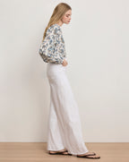 Veronica Beard Vicki Extra-Wide-Leg Jean - White