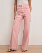 Veronica Beard Taylor Wide-Leg Jean - Petal