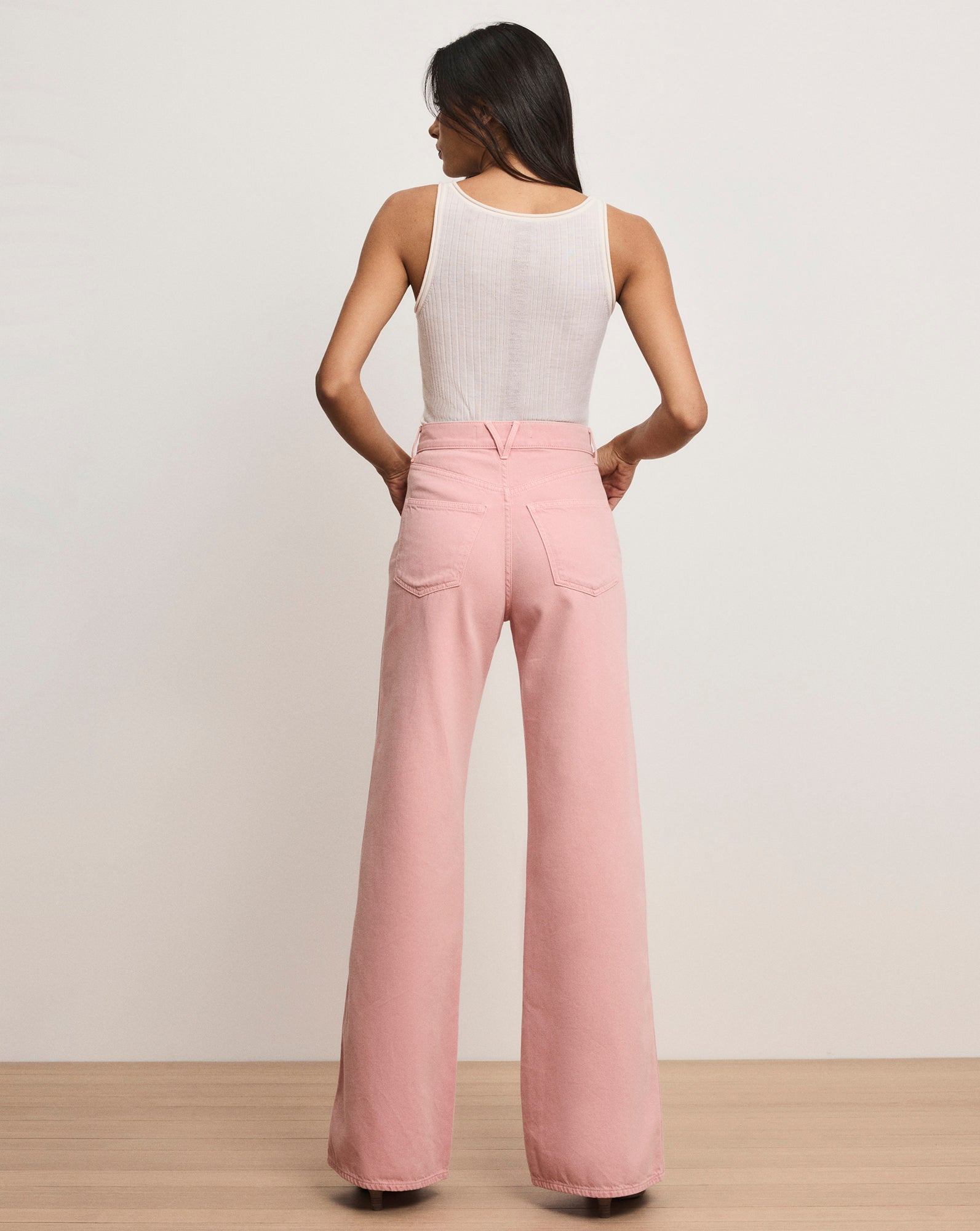 Veronica Beard Taylor Wide-Leg Jean - Petal