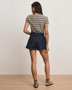 Veronica Beard Remus Striped T-Shirt - Multi Stripe