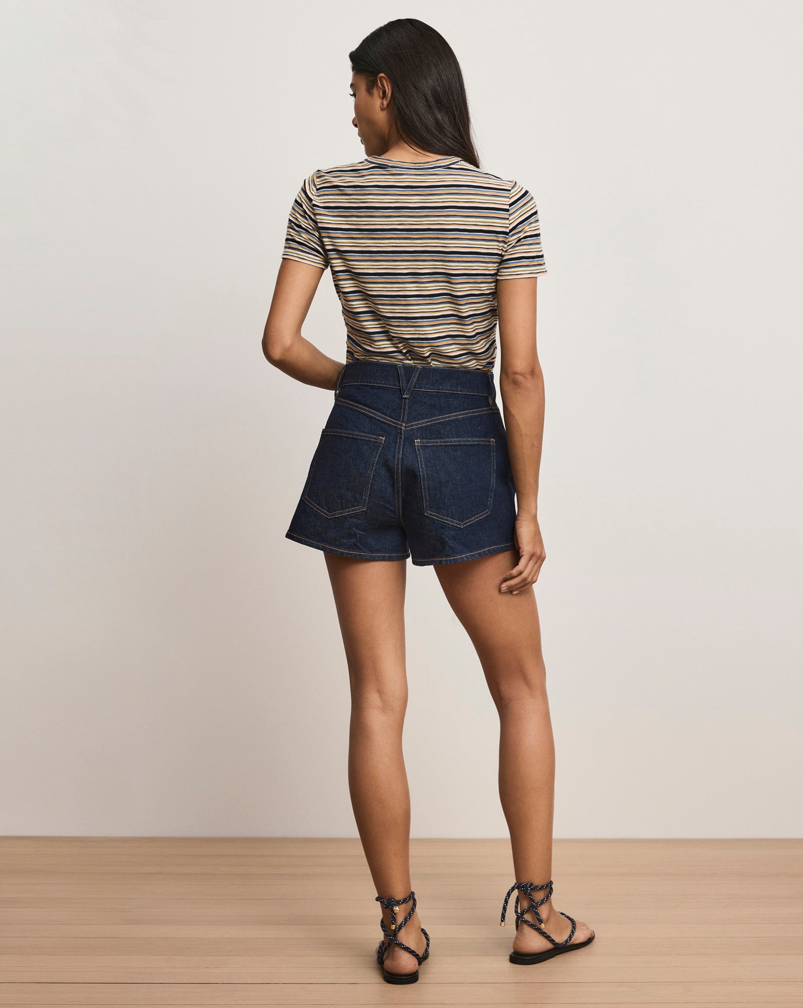 Veronica Beard Remus Striped T-Shirt - Multi Stripe
