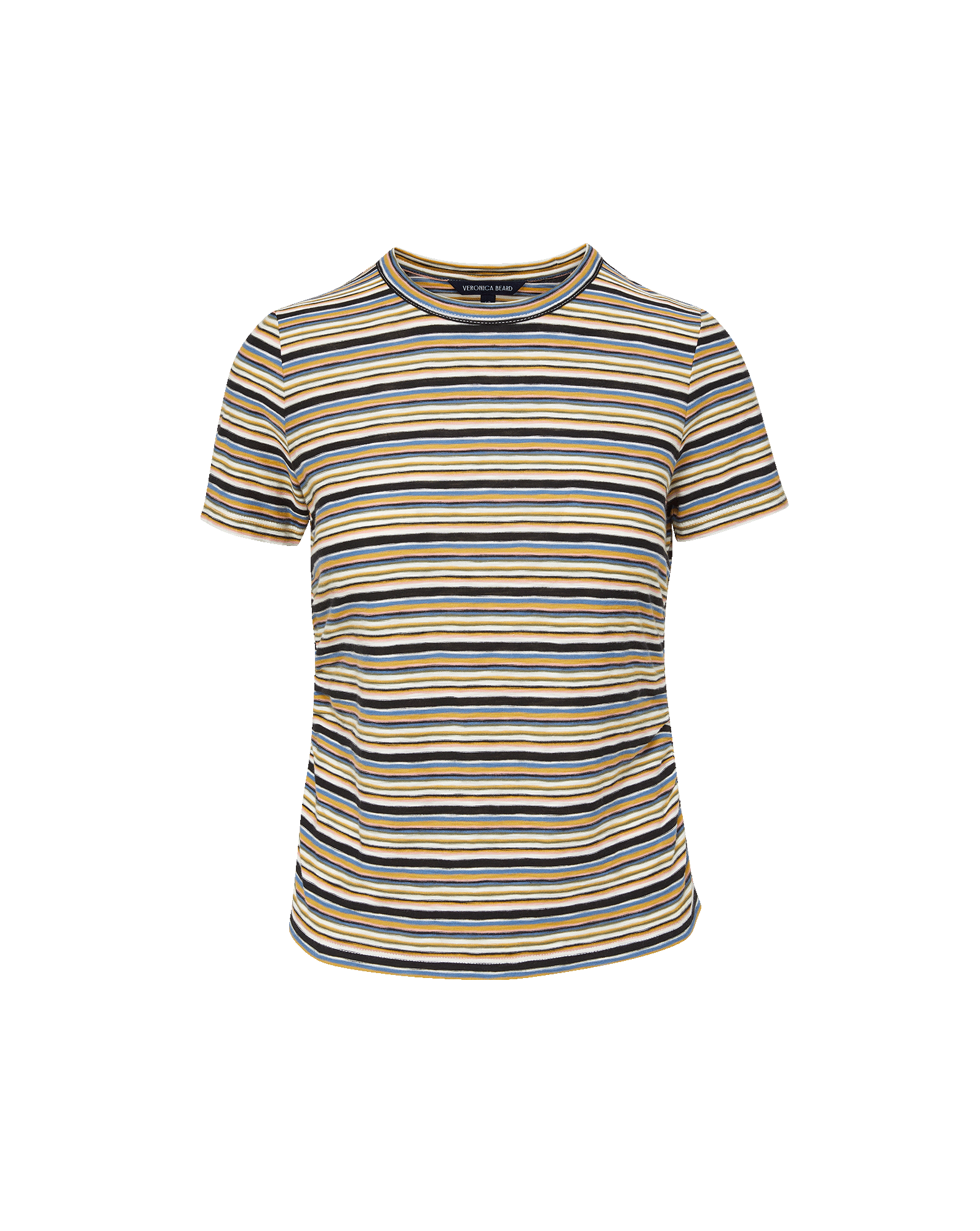 Veronica Beard Remus Striped T-Shirt Multi Stripe