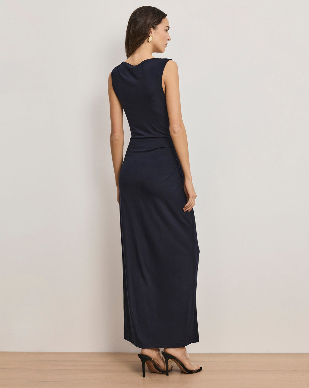 Veronica Beard Kerilyn Ruched Maxi Dress - Navy