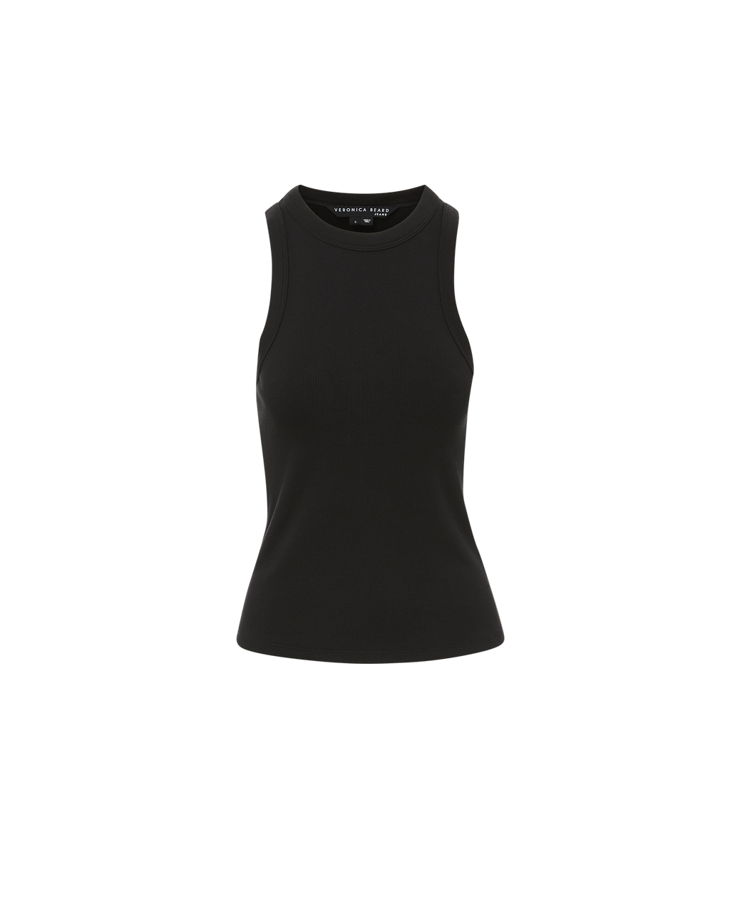 Veronica Beard Jordyn Cropped Tank Top - Black