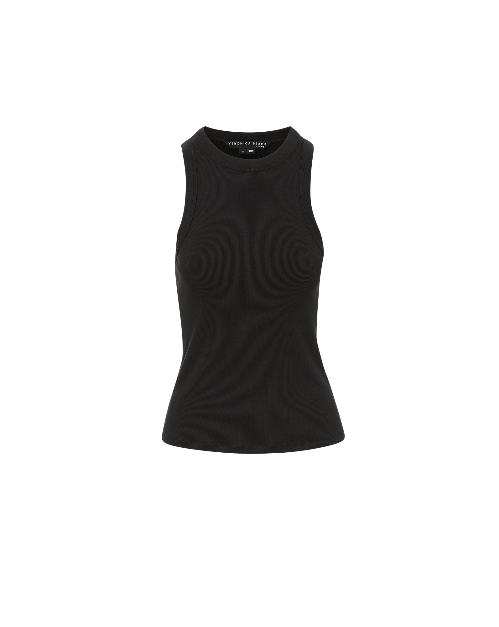 Veronica Beard Jordyn Cropped Tank Top - Black