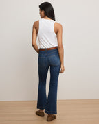 Veronica Beard Blue denim flare jeans.