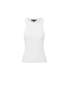 Veronica Beard Jordyn Cropped Tank Top - White