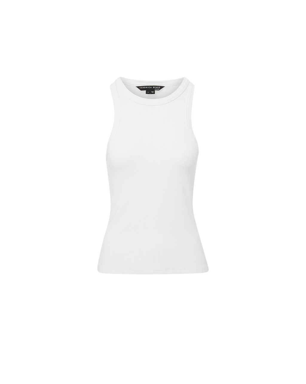 Veronica Beard Jordyn Cropped Tank Top - White