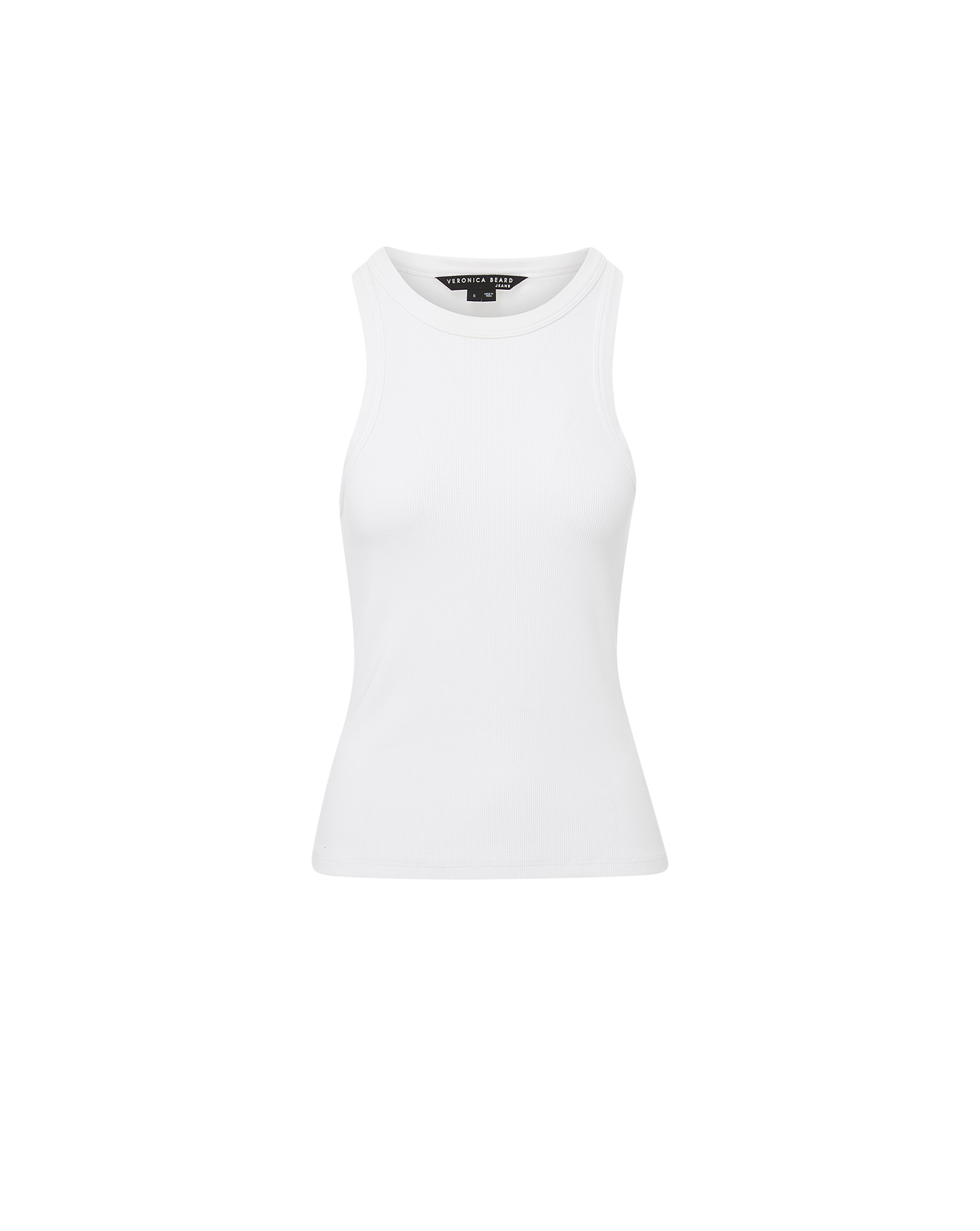 Veronica Beard Jordyn Cropped Tank Top - White